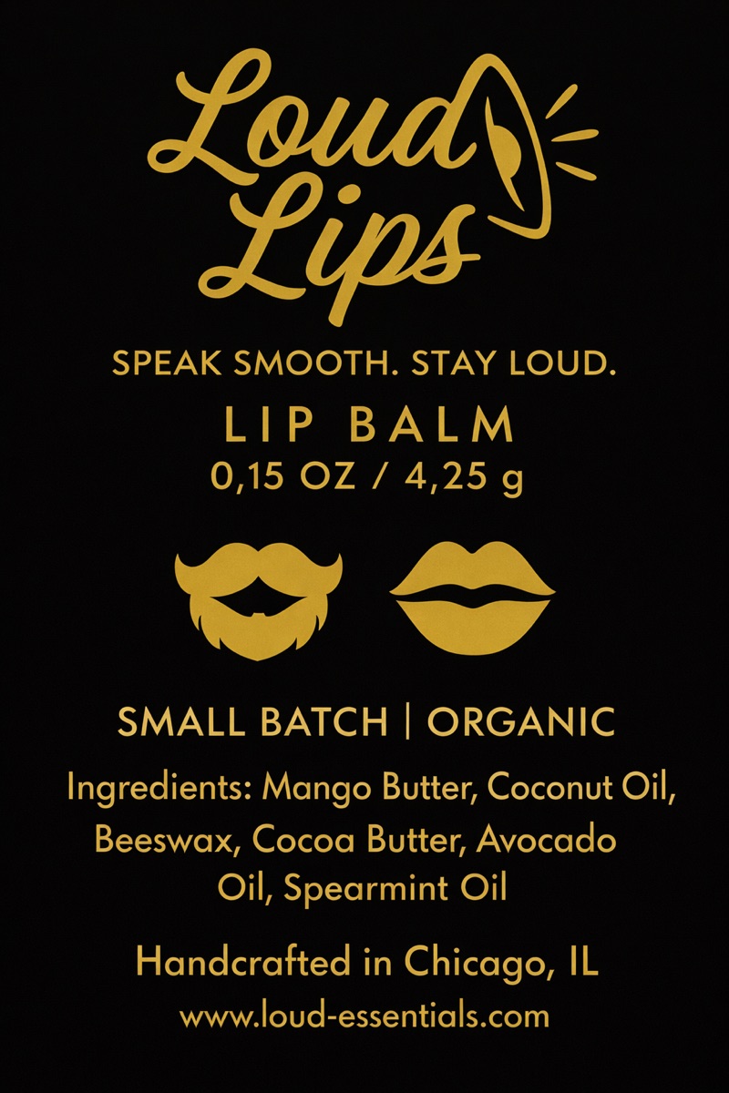 Loud Lips spearmint lip balm